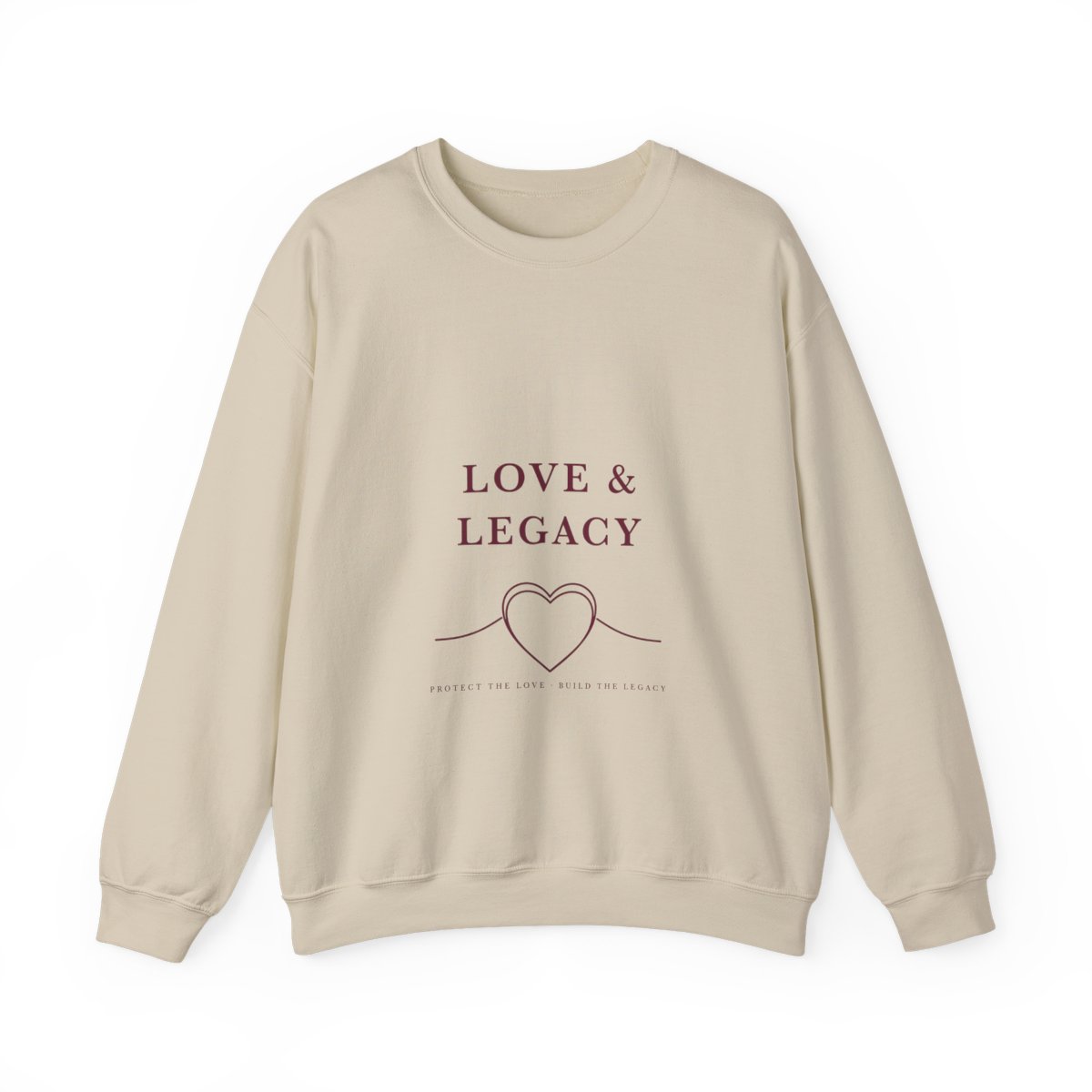 Sand Love and Legacy signature crewneck sweatshirt