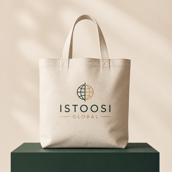 Global Canvas Tote from the Istoosi merchandise collection